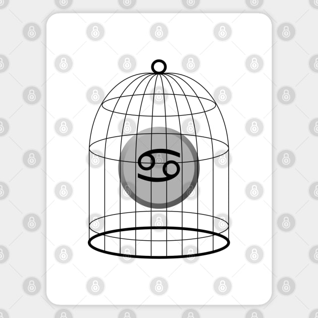 Cancer Stellazzio In a Cage Magnet by inotyler